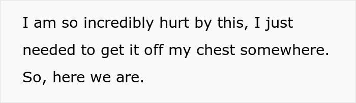 Text image showing a graduate feeling crushed and hurt after their mom expressed disbelief in their success.