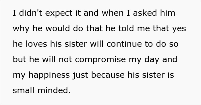 Alt text: fiance refusing sister invite to wedding to protect fiancee&rsquo;s happiness and wedding day peace