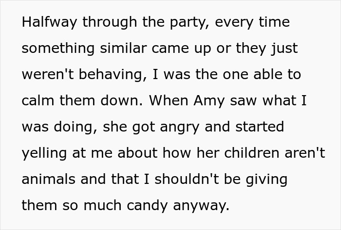 Woman keeps her promise to train cousin’s kids, managing their behavior and calming them during a challenging party. Woman keeps her promise to train cousin’s kids, managing their behavior and calming them during a challenging party.