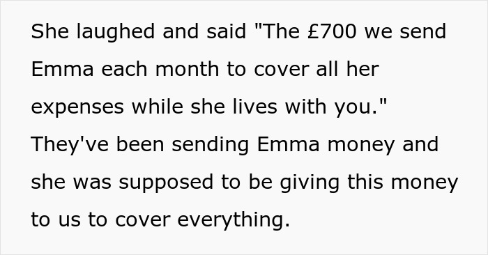 Woman agrees to temporary houseguest, ends up cleaning parties and missing thousands in payments, text excerpt displayed. Woman agrees to temporary houseguest, ends up cleaning parties and missing thousands in payments, text excerpt displayed.