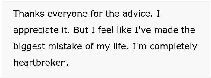 Text message expressing regret and heartbreak after a man ruins relationship with daughter by refusing her marriage in his yard.