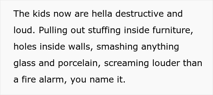 Destructive kids causing chaos indoors, pulling furniture stuffing, smashing glass and porcelain, screaming loudly nonstop. Destructive kids causing chaos indoors, pulling furniture stuffing, smashing glass and porcelain, screaming loudly nonstop.