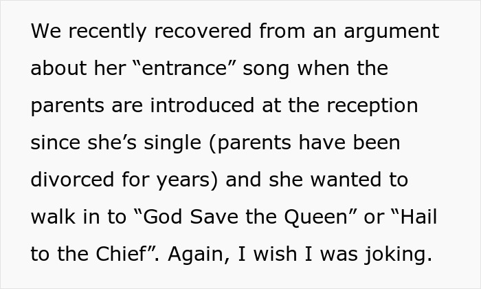 Text excerpt about a wedding night turning awkward as the bride’s mom insists on staying next door to the honeymoon suite. Text excerpt about a wedding night turning awkward as the bride’s mom insists on staying next door to the honeymoon suite.