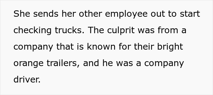Employee checking trucks after guy parks illegally and drinks in work truck, leading to unemployment consequences.