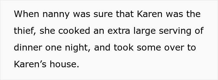 Nanny catching neighbor stealing fruit from garden and serving a steaming plate of revenge as retaliation.