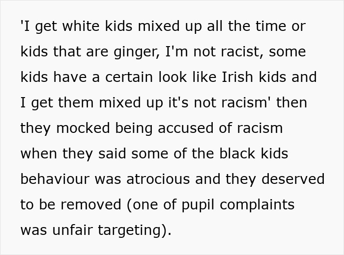 Teacher reveals racist thoughts during unconscious bias training, new hire considers reporting unfair targeting behavior.