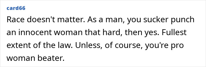 Screenshot of a social media comment discussing the Cincinnati brawl victim&rsquo;s swollen face and related racial tensions.