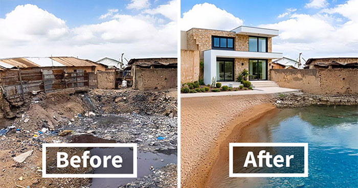 35 Stunning Before-And-After Photos Of Abandoned Places Transformed By Kou Yang