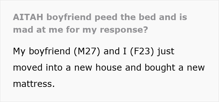 Alt text: Man frustrated after wetting the bed, showing a lack of maturity about the situation at home.
