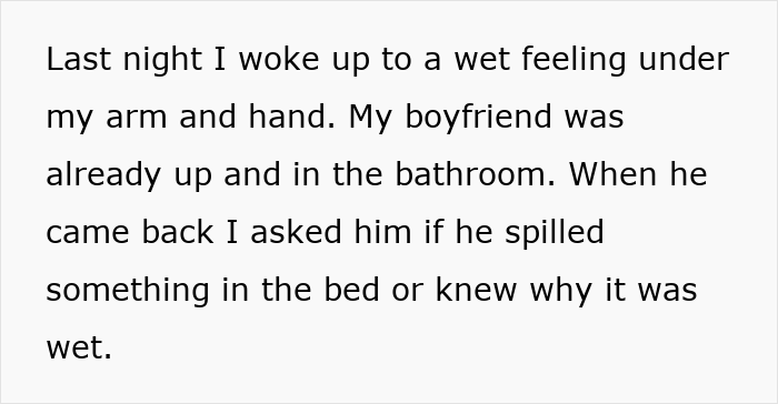 Alt text: Man wetting the bed, showing no concern, symbolizing the need to grow up and take responsibility.