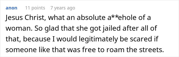 Comment expressing relief that the bride&rsquo;s mother was jailed after chaos at the wedding turned into a crime scene.