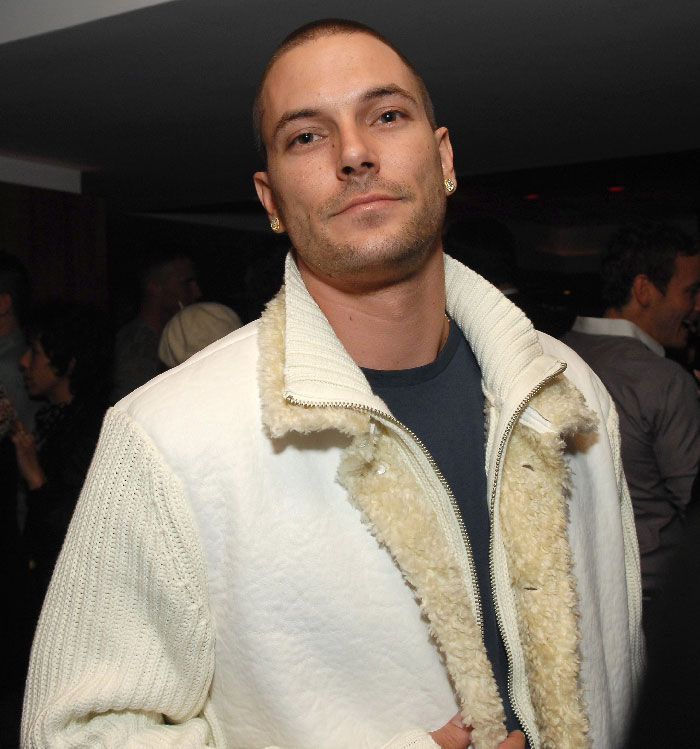 Kevin Federline at an event wearing a white shearling jacket as Britney Spears fans react to his memoir announcement. Kevin Federline at an event wearing a white shearling jacket as Britney Spears fans react to his memoir announcement.