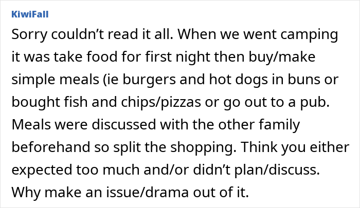 Text post discussing regrets about a trip with friend and husband after plans and tensions affected the experience.