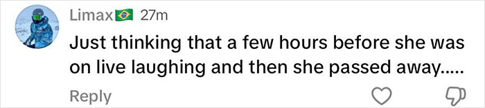 Comment highlighting the tragedy of a 2-year-old drowning while the dad was streaming live online.