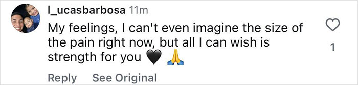 Comment expressing condolences and wishing strength after a 2-year-old drowns while dad is streaming.