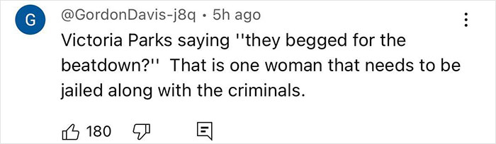 Social media comment criticizing police chief’s statement on single mom beaten by Cincinnati mob incident. Social media comment criticizing police chief’s statement on single mom beaten by Cincinnati mob incident.