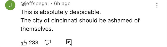Comment from user jeffspegall condemning the Cincinnati mob attack on a single mom and criticizing the city's response. Comment from user jeffspegall condemning the Cincinnati mob attack on a single mom and criticizing the city's response.