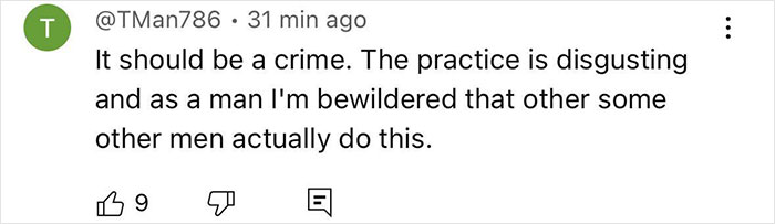 Comment criticizing cops wearing running clothes to elicit catcalls and arrest men who hit on them, sparking debate.