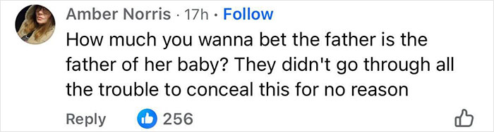 Comment on social media questioning paternity in a case involving stepdad and mom facing felony charges after 11-year-old gives birth at home.