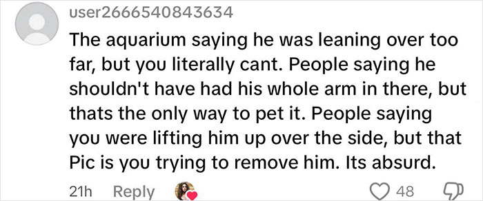 Comment defending boy's actions after octopus attack fuels debate on aquarium's handling of viral incident.