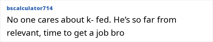 Comment expressing negative opinion from a Britney Spears fan about Kevin Federline amid memoir announcement. Comment expressing negative opinion from a Britney Spears fan about Kevin Federline amid memoir announcement.