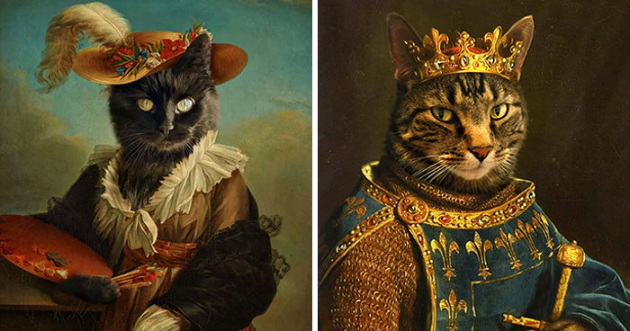 25 New Feline Portraits By This Artist That Make Cats Look Like Aristocracy