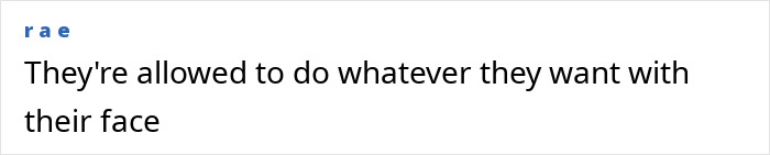 Comment on social media discussing the Love Island Face trend and concerns about filler blindness from plastic surgery experts.