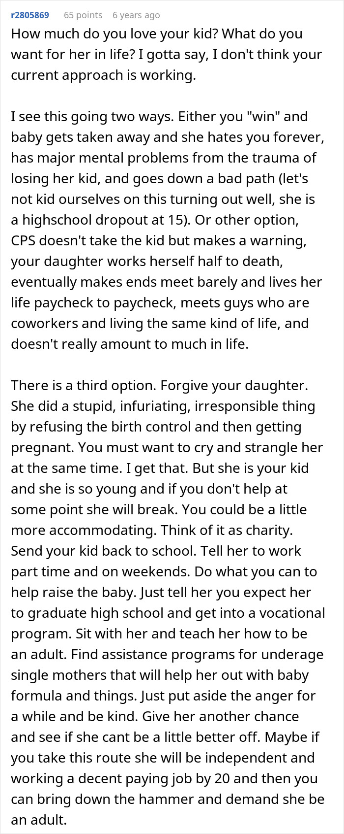 Text from a dad explaining the difficult reasons behind calling CPS on his teen daughter and its impact on family.