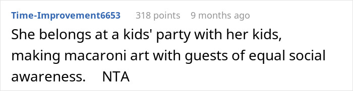 Screenshot of a Reddit comment about a mom refusing to leave kids at home for Halloween party, related to babysitter. - 19