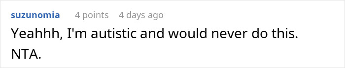 Comment discussing autism and neurodivergence in relation to hearing aids and social interactions online.