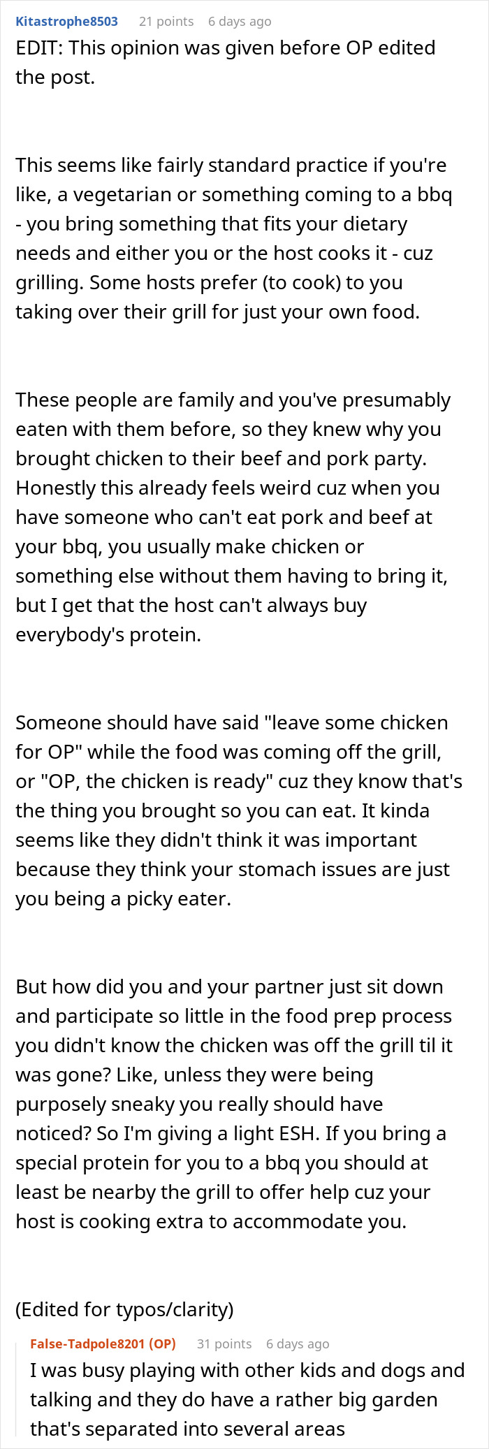 In-Laws Aware Of Woman&rsquo;s Food Restrictions, Are Mad She Finds A Way To Not Eat Their Unsafe Food