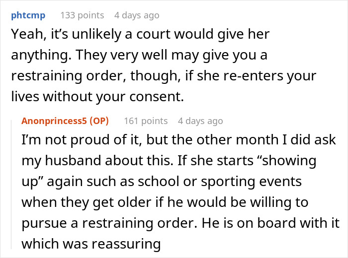 Screenshots of a conversation about a woman convinced her MIL was poisoning her and concerns about pregnancy changing things. Screenshots of a conversation about a woman convinced her MIL was poisoning her and concerns about pregnancy changing things.