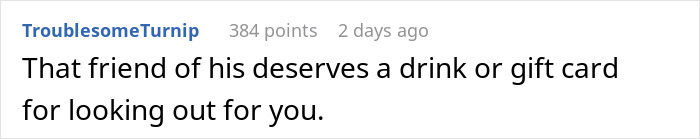 Screenshot of a Reddit comment praising a friend for their support during a woman&rsquo;s double heartbreak after her mother&rsquo;s death.