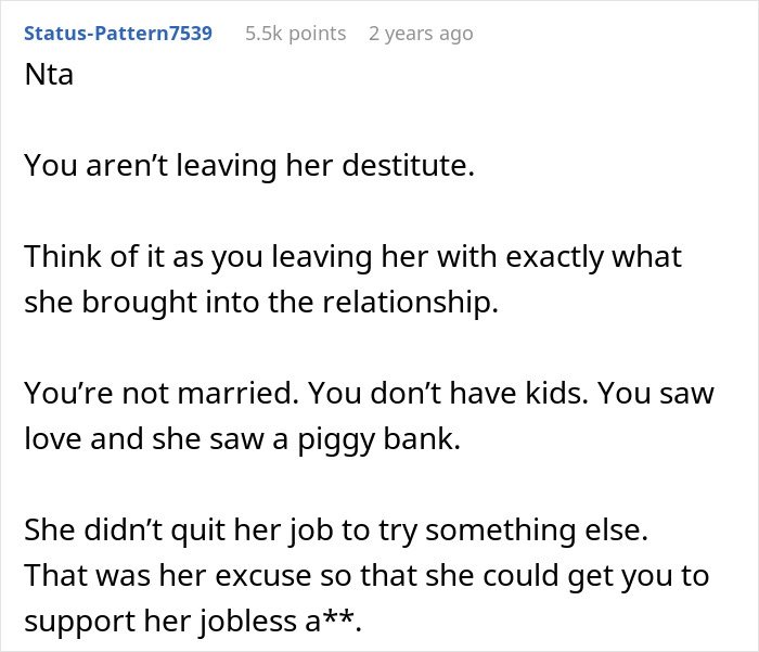 Alt text: Excerpt from a forum discussing a fiance destitute relationship and the financial implications of leaving. Alt text: Excerpt from a forum discussing a fiance destitute relationship and the financial implications of leaving.