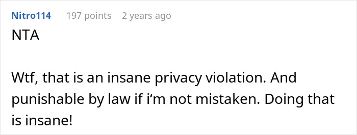 Comment discussing privacy violation after MIL live streamed sleeping to relatives, questioning if not moving on is justified. Comment discussing privacy violation after MIL live streamed sleeping to relatives, questioning if not moving on is justified.