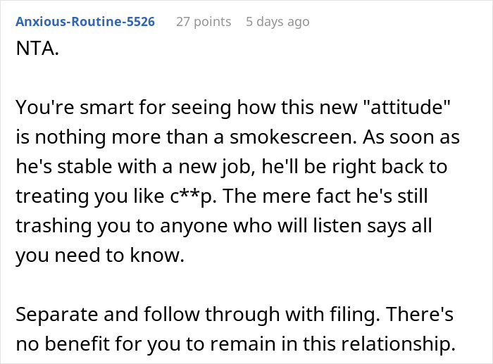 Man demands divorce from wife called fat and lazy until he loses his job, facing relationship and stability challenges. Man demands divorce from wife called fat and lazy until he loses his job, facing relationship and stability challenges.