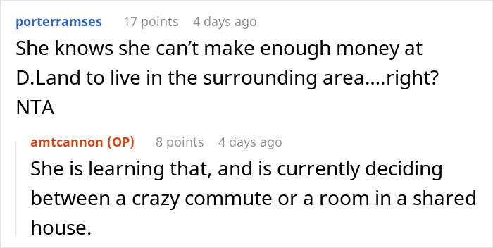 Online forum discussion about a family hosting a divorcing friend who repays by flooding home with nasty scents.