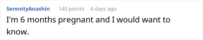 Screenshot of an online comment from a 6 months pregnant woman seeking information related to Bonnie Blue&rsquo;s documentary.