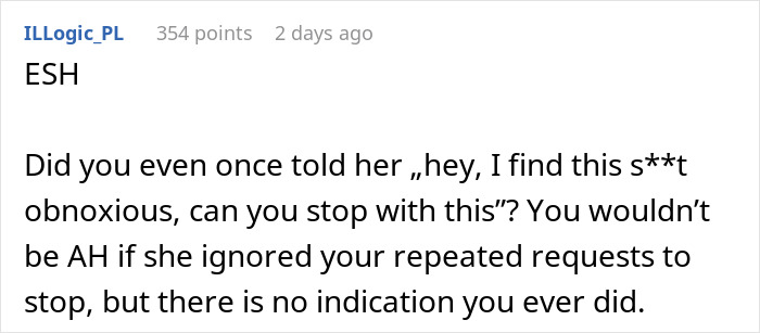 Screenshot of Reddit comment discussing adopted sis joke backfiring after bro says bio dad never chose her. Screenshot of Reddit comment discussing adopted sis joke backfiring after bro says bio dad never chose her.