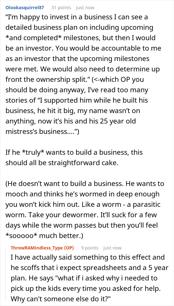 Woman feels financially trapped as jobless fianc&eacute; mooches off her while claiming to build a business for months