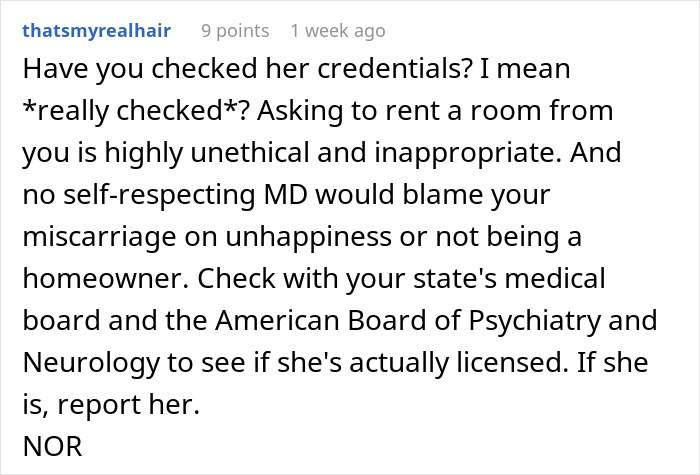 Reddit user questions psychiatrist credentials, calling request unethical and warning to verify licensing with medical boards. Reddit user questions psychiatrist credentials, calling request unethical and warning to verify licensing with medical boards.