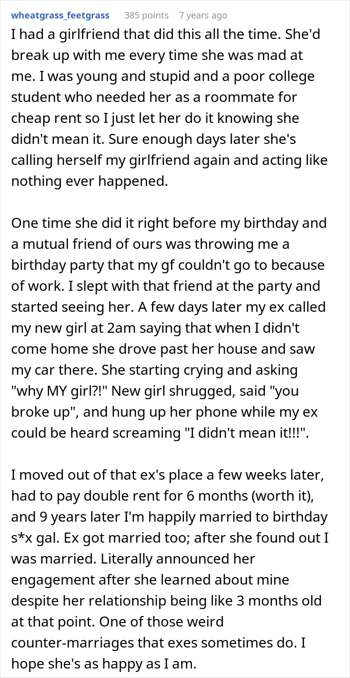 Text of a detailed personal story shared in an online forum about calling out an obnoxious coworker&rsquo;s bluff and forcing her to quit.