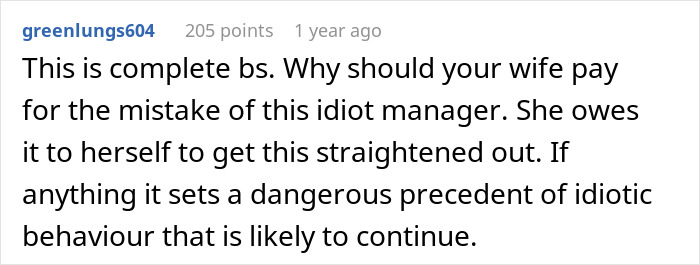 Online comment criticizing a manager&rsquo;s reprimand after Emokoyee doesn&rsquo;t show up to a meet while off work.