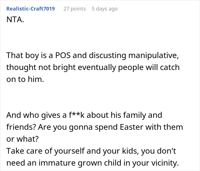 Commenter criticizes manipulative man demanding divorce from wife until he loses his job in online discussion. Commenter criticizes manipulative man demanding divorce from wife until he loses his job in online discussion.