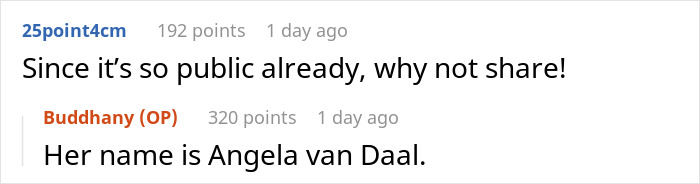 Screenshot of an online discussion about a woman who quits paying rent and wrecks her apartment.