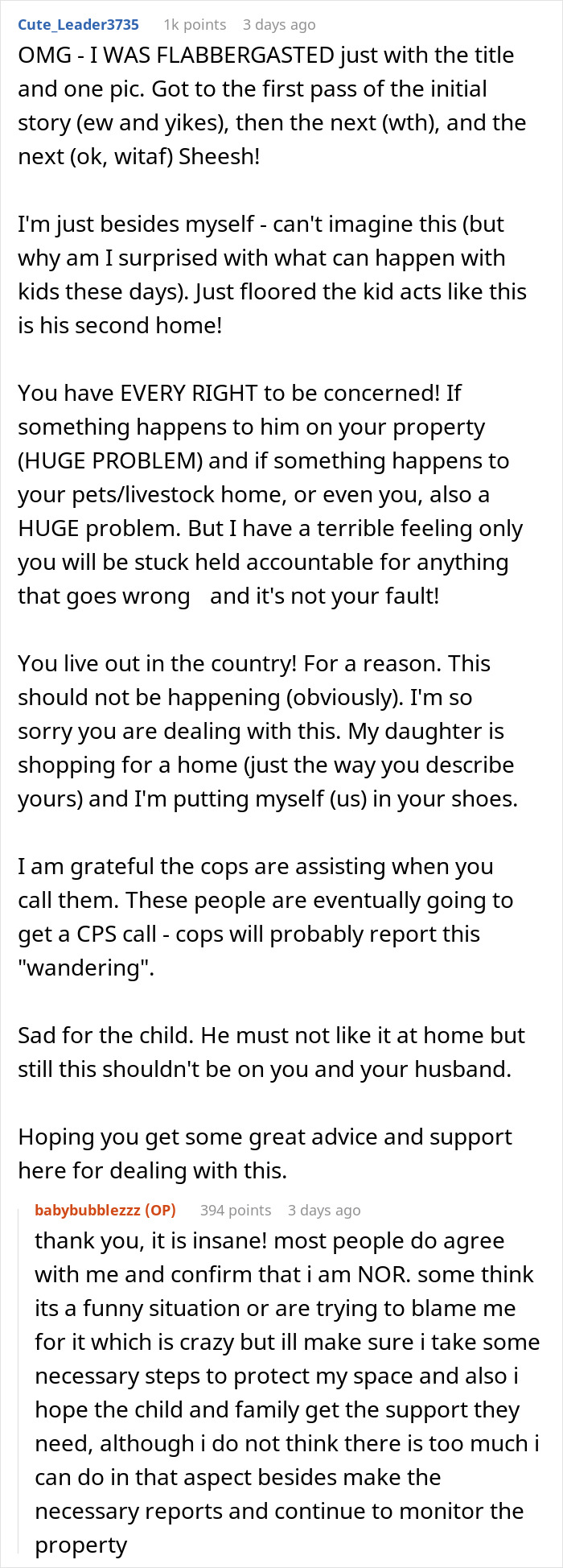 Woman catches neighbor&rsquo;s son in her home and reacts to parents&rsquo; surprisingly casual response in a discussion thread.