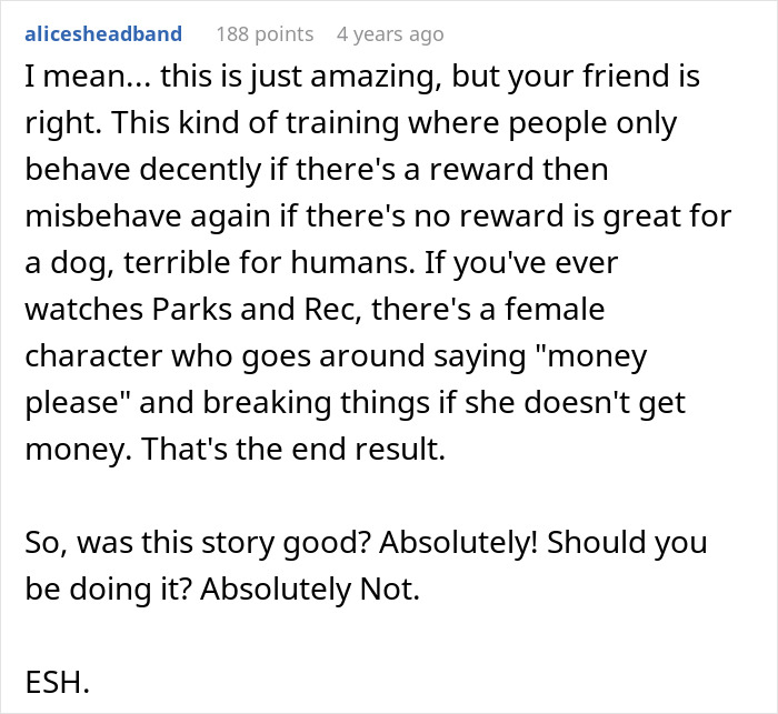 Alt text: Woman keeps her promise to train cousin’s kids after being forced to babysit, sharing insights in a text discussion. Alt text: Woman keeps her promise to train cousin’s kids after being forced to babysit, sharing insights in a text discussion.