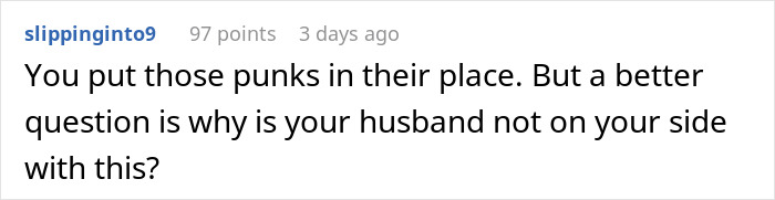 Comment on social media post discussing a lady grabbing a teen's phone and his mommy accusing her of manhandling him.