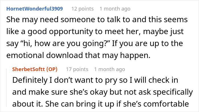 Text conversation showing advice on how to approach someone after witnessing a woman catching her husband cheating with her sister.