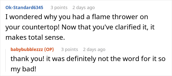 Screenshot of an online conversation discussing a surprising situation involving a woman catching her neighbor&rsquo;s son in her home.